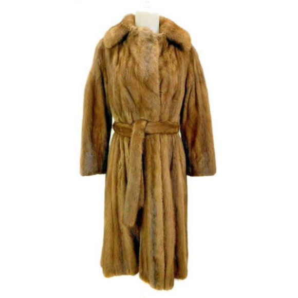 Unknown Jackets & Blazers - Brown, Genuine Mink Fur Coat Sz: Medium